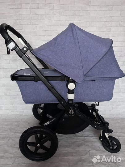 Коляска Bugaboo cameleon 3+ 3в1 синий меланж