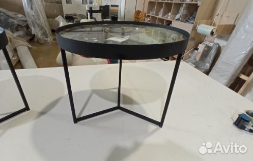 Журнальный столик круглый бу
