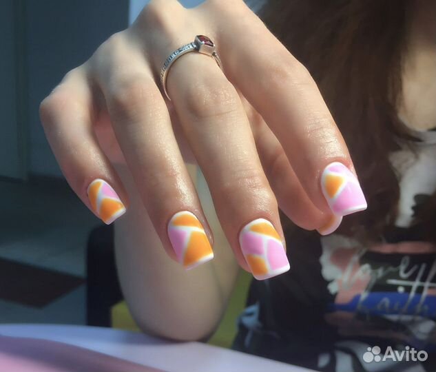 Гель-лак наращивание ногтей мужской маникюр