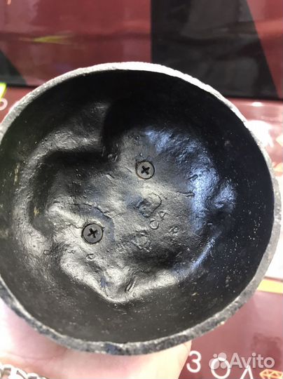 Статуэтка рыбак куса чугун СССР