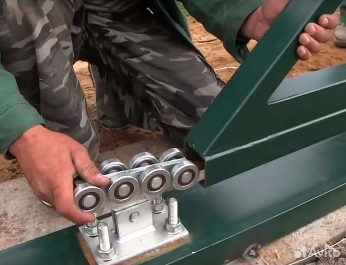 Откатные ворота своими руками
