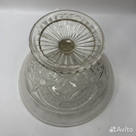 Старинная ваза конфетница на ножке (Сзр)