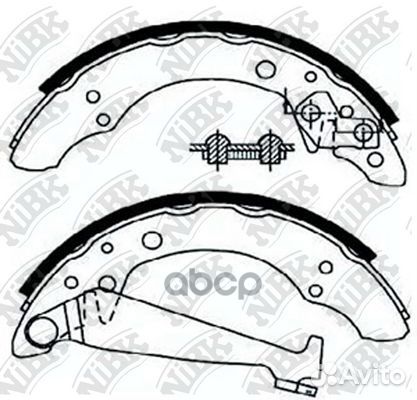 Колодки барабанные AD 80 VW G3/Skoda (200x40) F