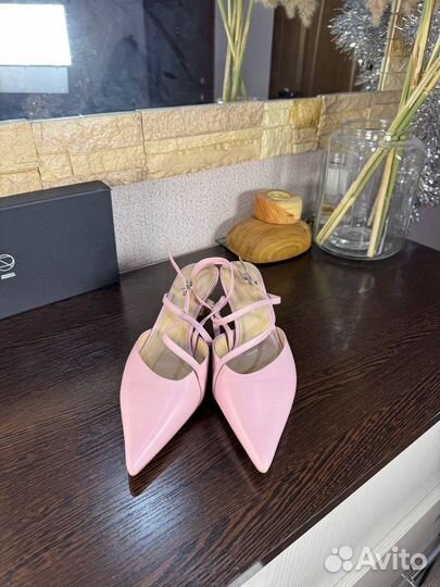 Туфли слингбэки розовые 41р Эконика оригинал