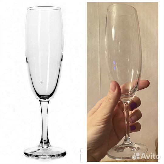 Наборы бокалов для шампанского, стаканы и т.д