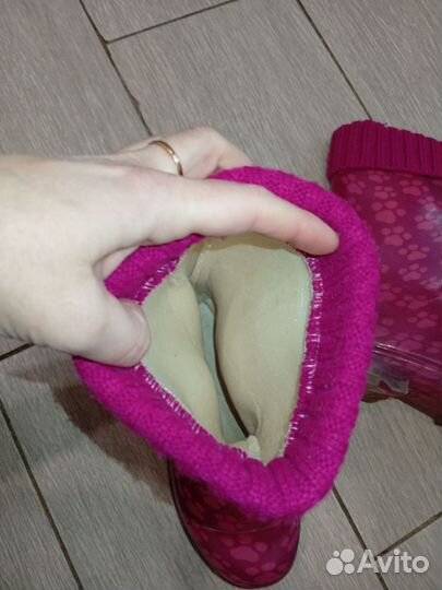 Резиновые сапоги на девочку, 32 размер