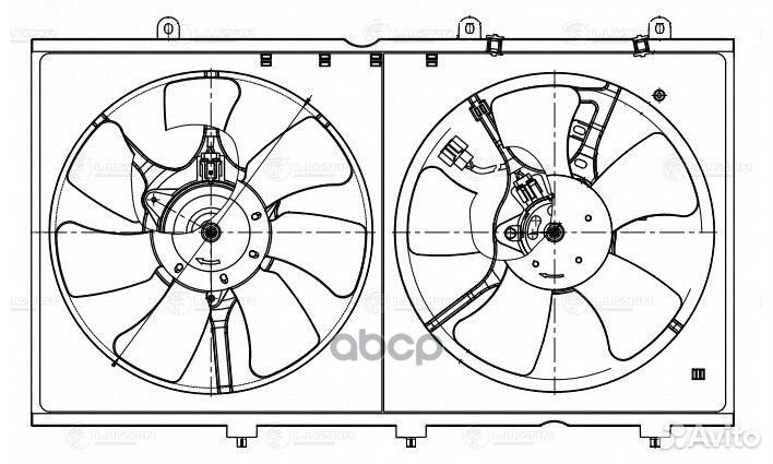 Электровентилятор охлаждения Mitsubishi Lancer IX