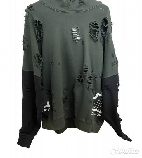 Cav Empt distressed plague hoodie ss14