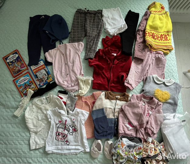 Вещи пакетом для девочки с рождения до года