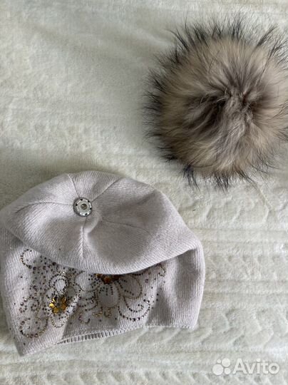 Шапка зимняя для девочки 54 56