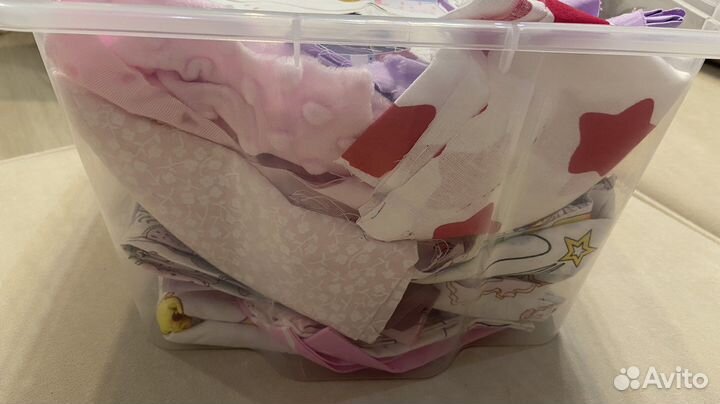 Обрезы ткани для рукоделия