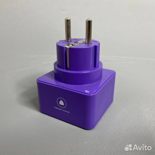 Умная розетка Яндекс с Алисой (yndx-0007), фиолето