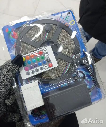Светодиодная лента с пультом (гирлянда)