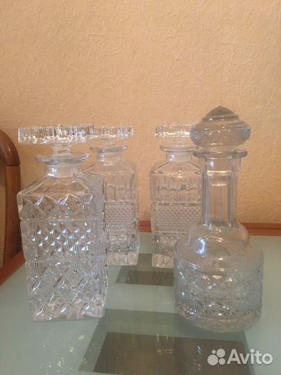 Графин, штофы хрустальные