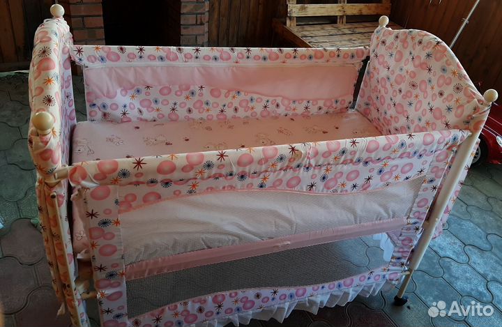 Кроватка манеж с матрасом
