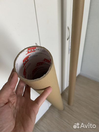 Тубус труба картонная для кошек