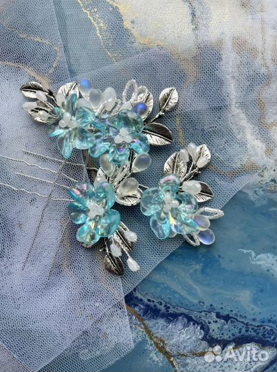 Украшение для волос. Свадебная прическа