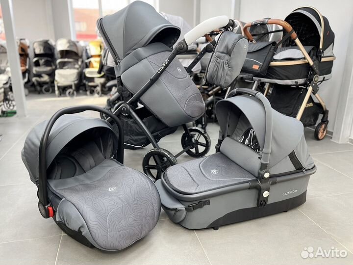 Коляска с рождения 3в1 с автолюлькой