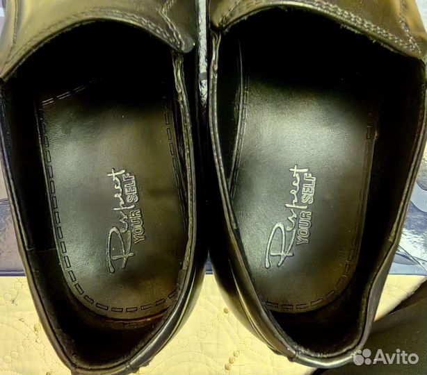 Мужские кожаные туфли 42 размер