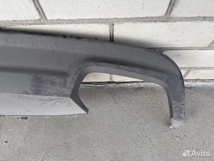 Диффузор заднего бампера Ауди А6 С7 S-line рест