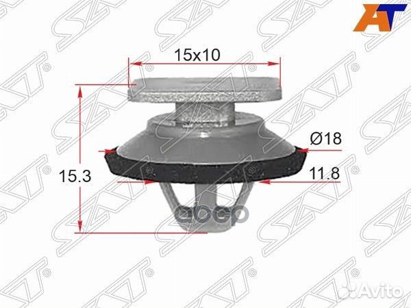Клипса накладки кузова mazda (1 шт.) ST-KJ-2521