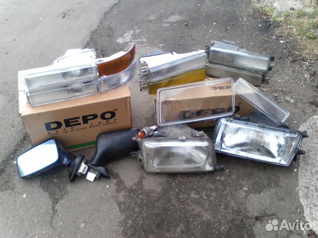 Стекла фары противотуманки поворот Ауди 80 Б3 Б490 купить в Москве | Авито
