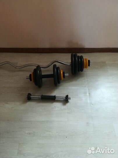 Набор штанга и разборные гантели