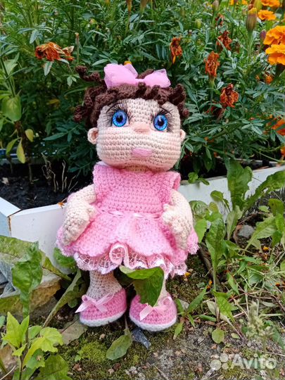Вязаная Кукла ручной работы