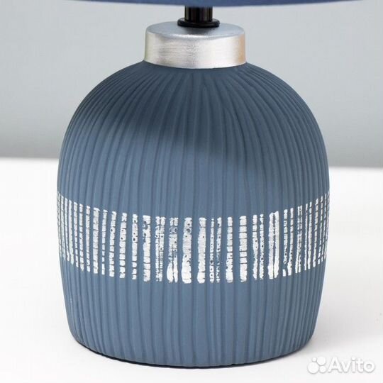 Настольная лампа 'Корсика' Е14 40Вт синий 22,5х22