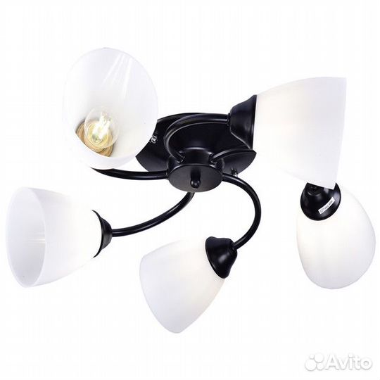 Люстра потолочная россвет Люпин 5х20Вт Е27 черный