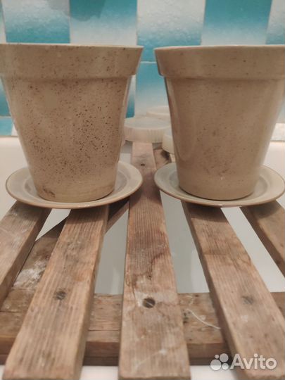 Керамические горшки для цветов бу