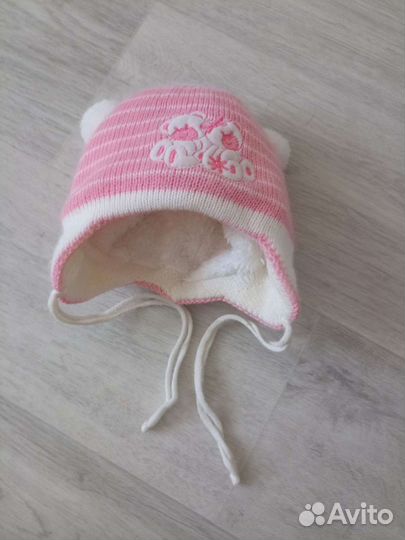 Шапка зимняя для новорожденных