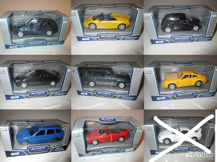 Модели авто 1-43 Старая серия (auto-time)