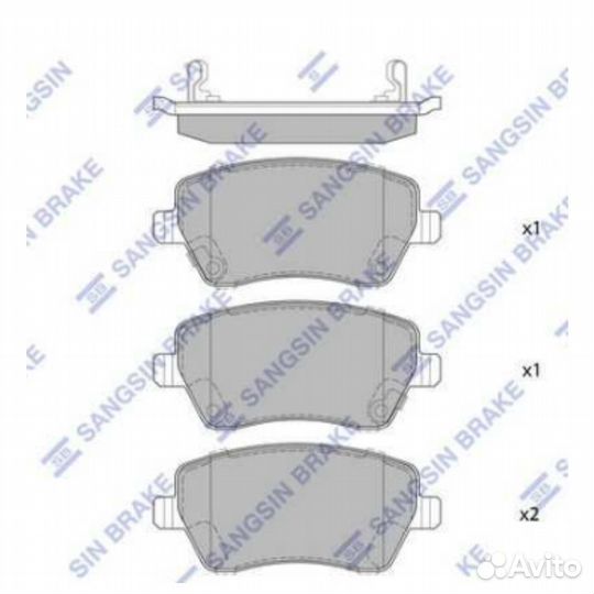 Колодки тормозные передние дисковые