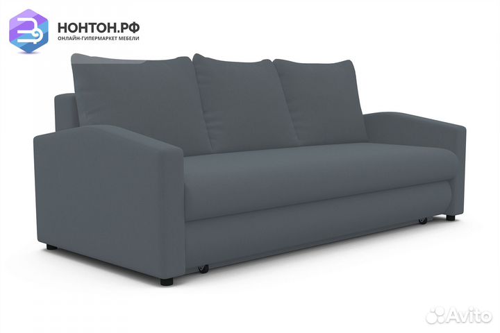 Диван еврокнижка Фаби серый