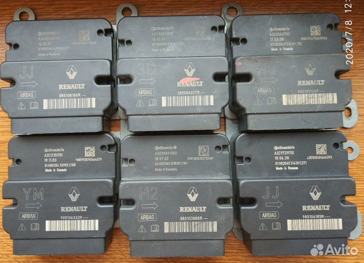 Блоки SRS Renault Nissan