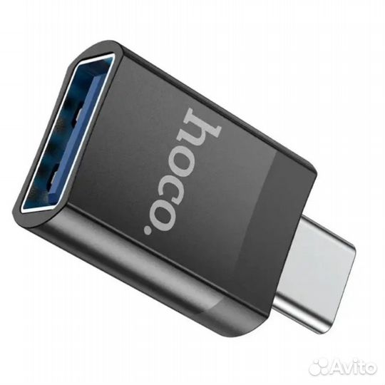 Переходник hoco UA17 Type-C to USB 3.0 черный