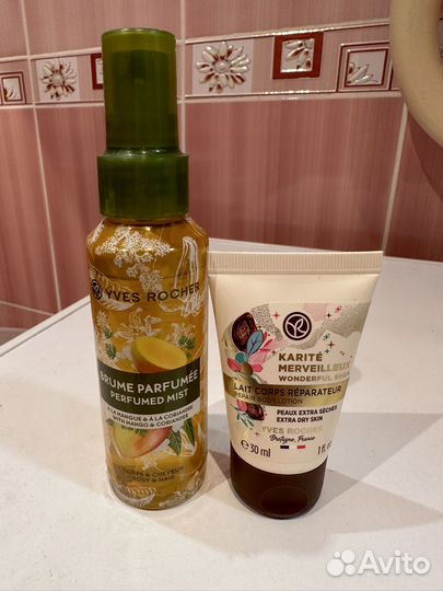 Набор Yves Rosher спрей для тела, молочко для тела