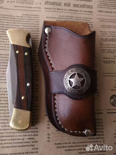 Кожаный чехол кобура для Buck 110