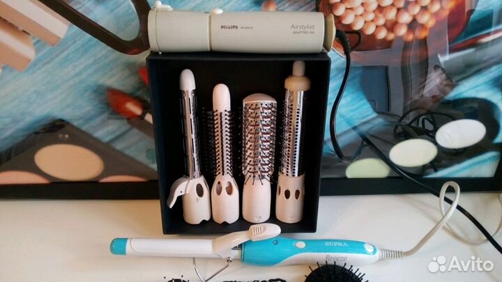 Фен, плойка, расчески, заколки