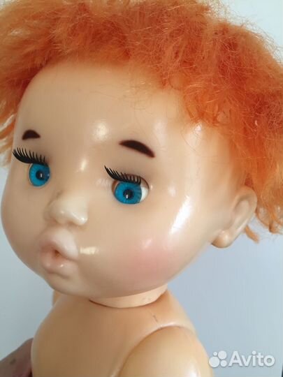 Кукла рыжая периода СССР