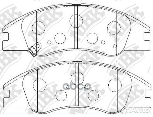 0060PN NiBK Колодки тормозные дисковые PN0060 NiBK