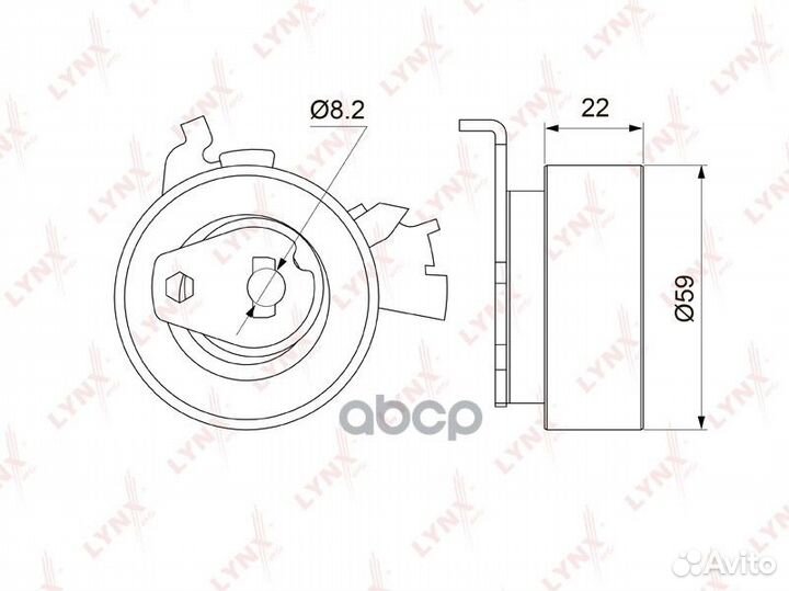 Ролик натяжной ремня грм PB1142 lynxauto