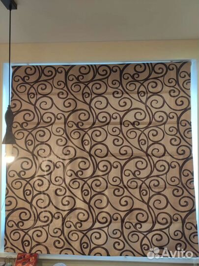 Римская штора с карнизом