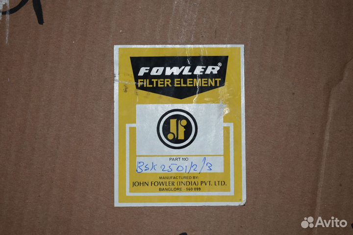 Воздушный фильтр fowler BSK 2501/2