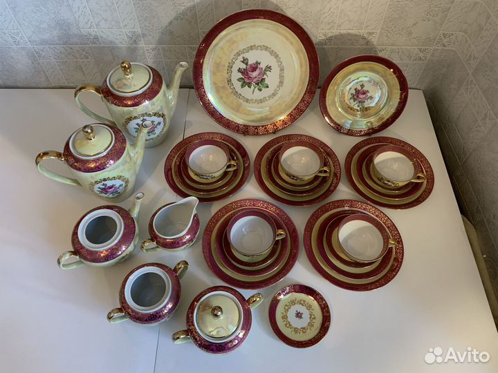 Чайный фарфоровый сервиз 