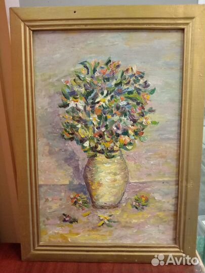 Картина маслом цветы