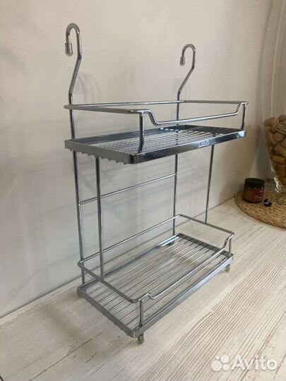 Металлическая полка на рейлинг