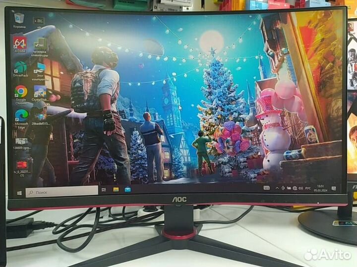 Монитор AOC C24G2AE/BK 165 Гц T08