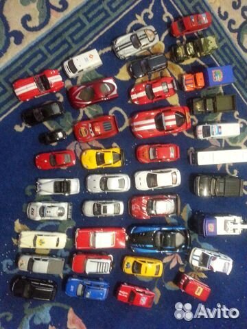 Коллекция автомашин, в количестве 40-и штук